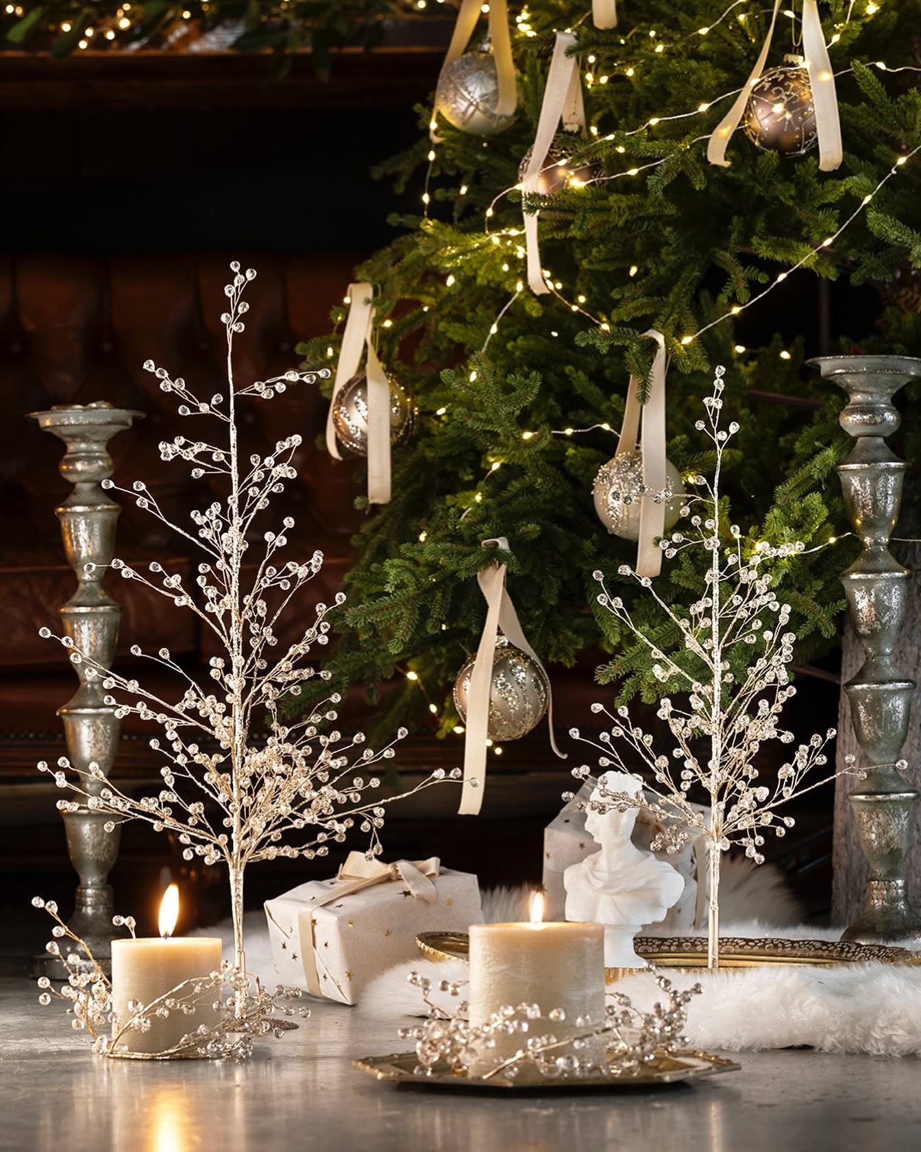 Albero gocce brillantini