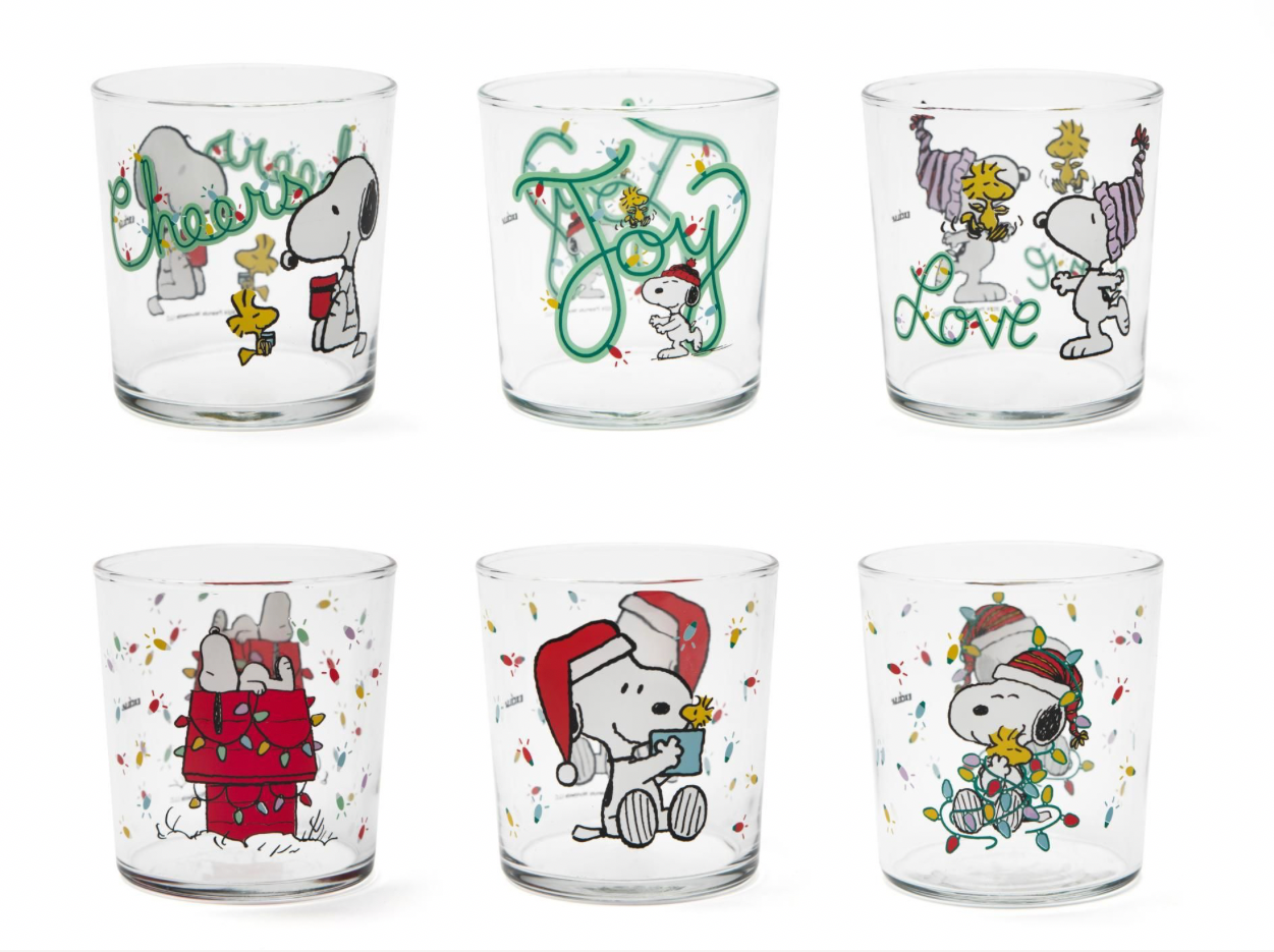 Set Bicchieri Peanuts