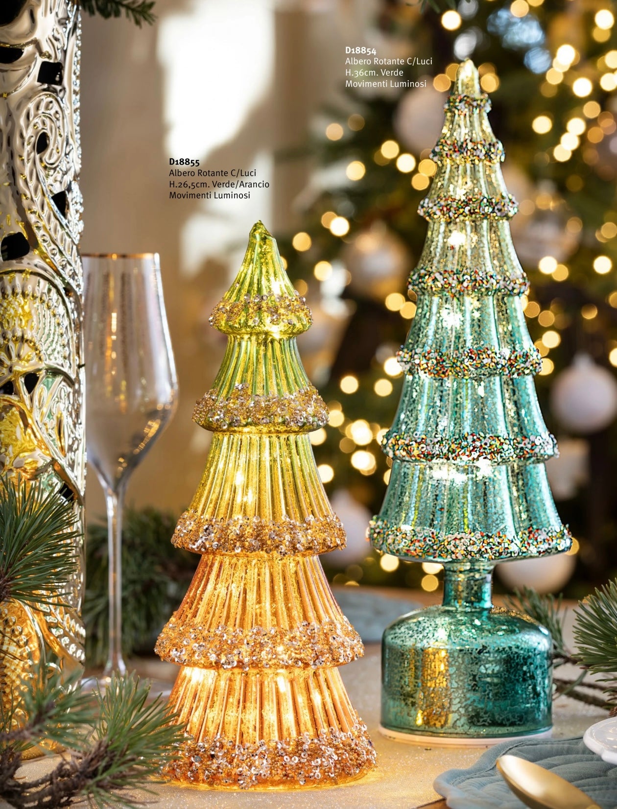 Albero rotante verde