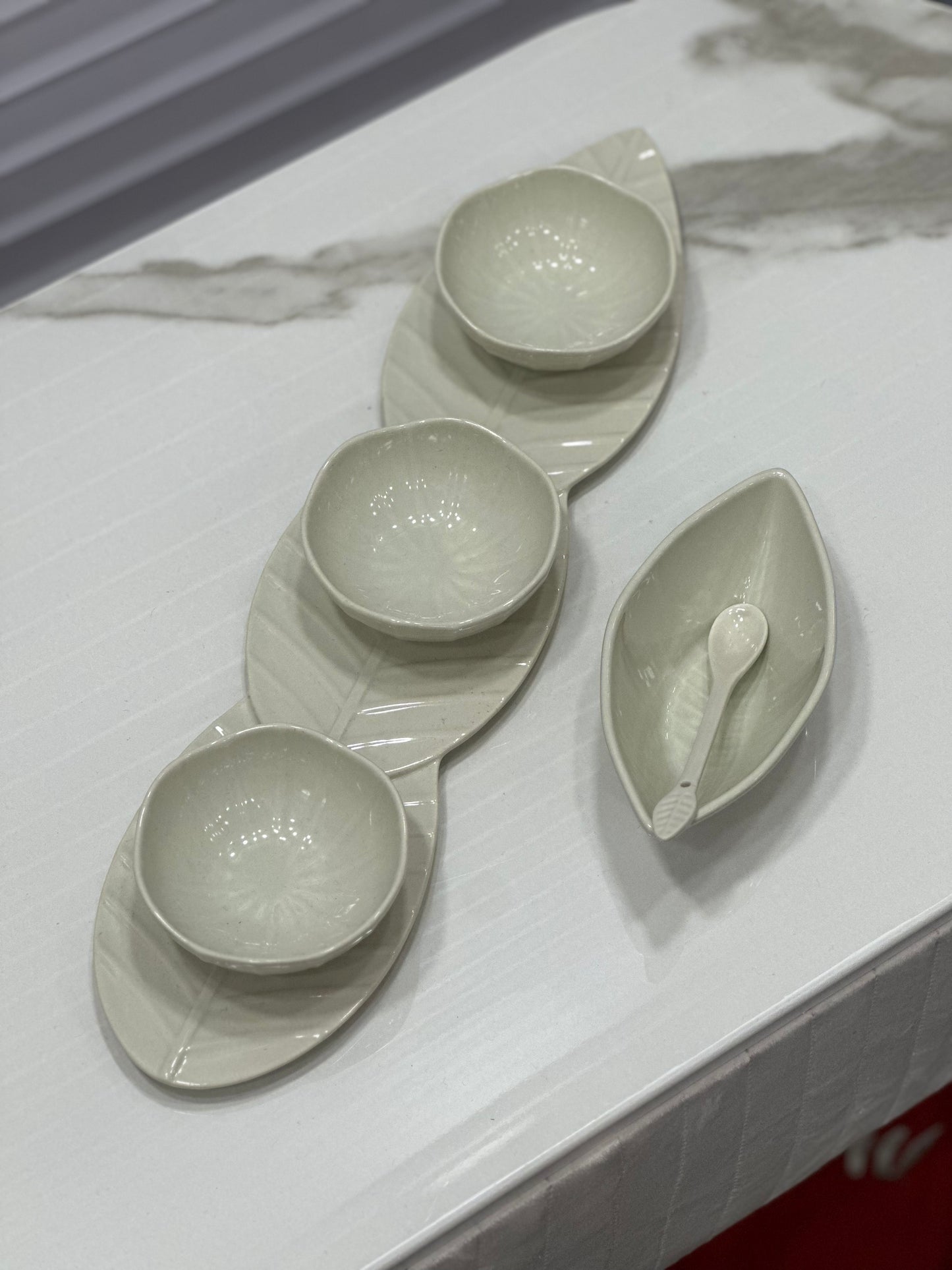 Ciotola foglia aperitivo