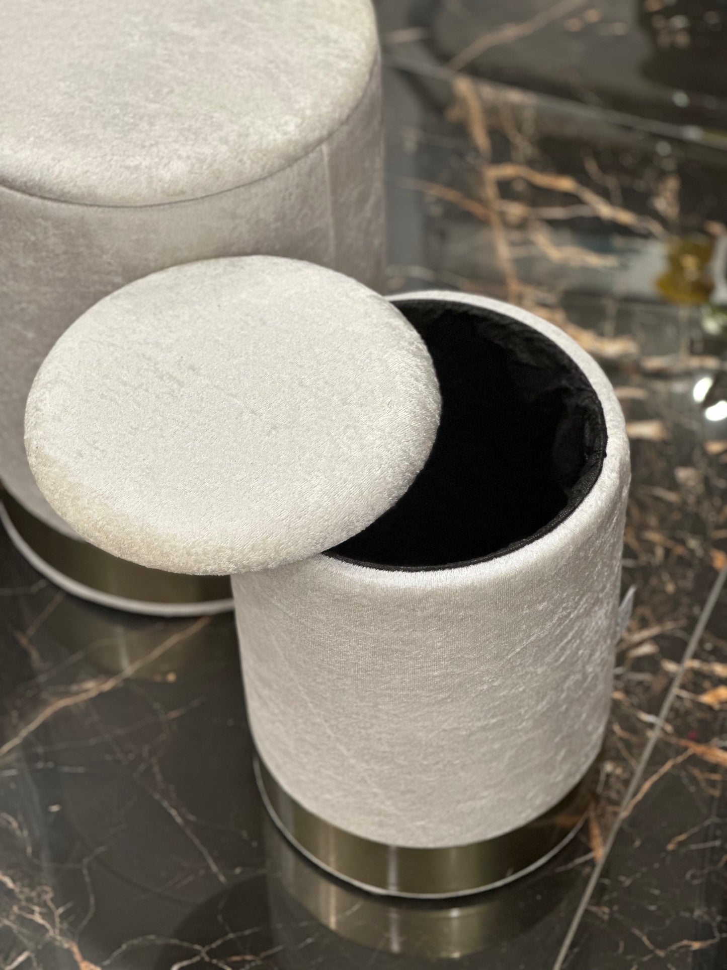 Coppia Pouf Contenitori