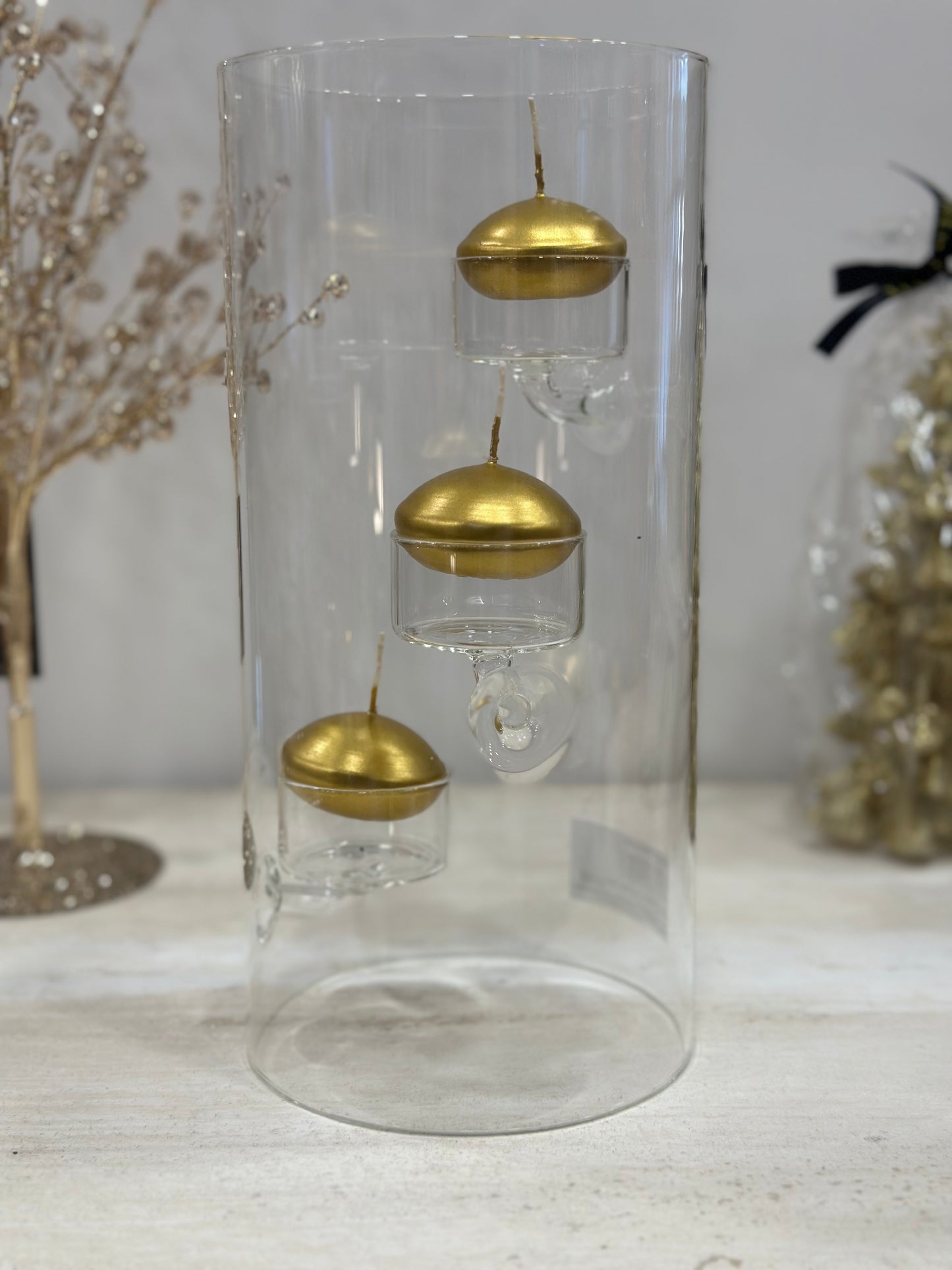 Portacandele cilindro trasparente | MAXI