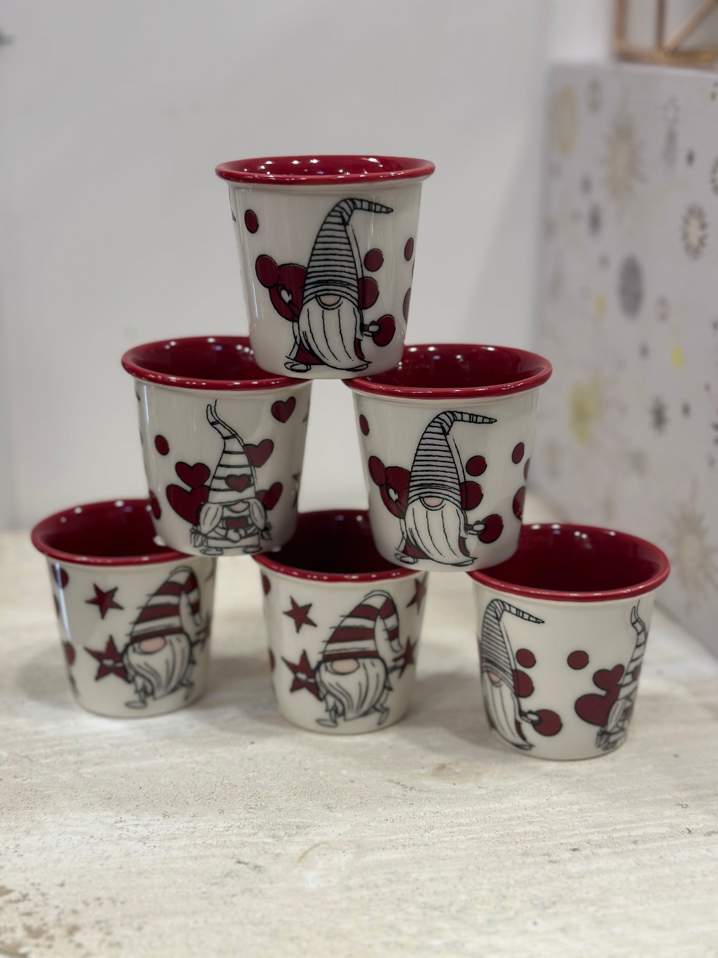 Bicchierini da caffè natalizi