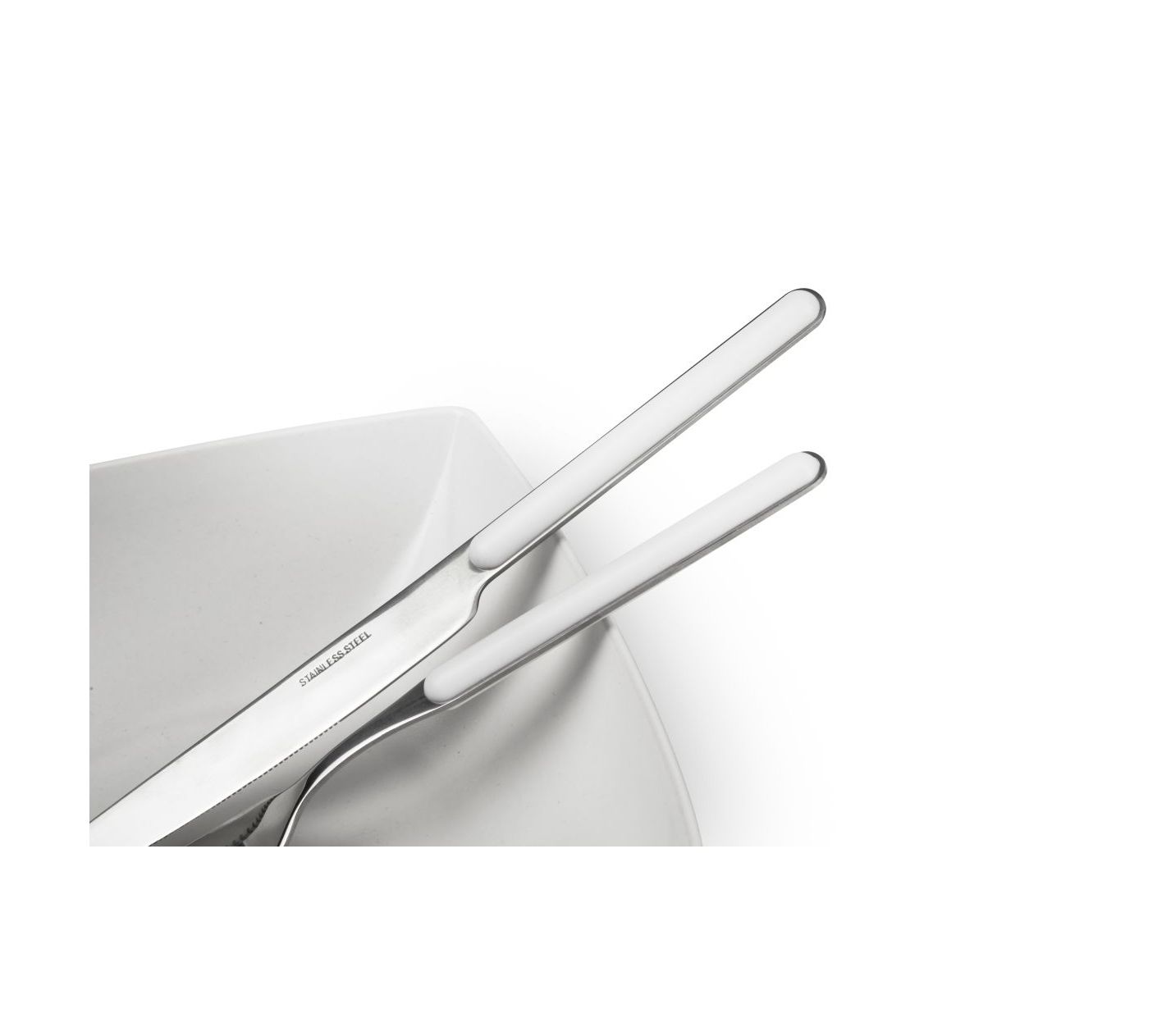 Posate Manico Bianco | 24 PEZZI