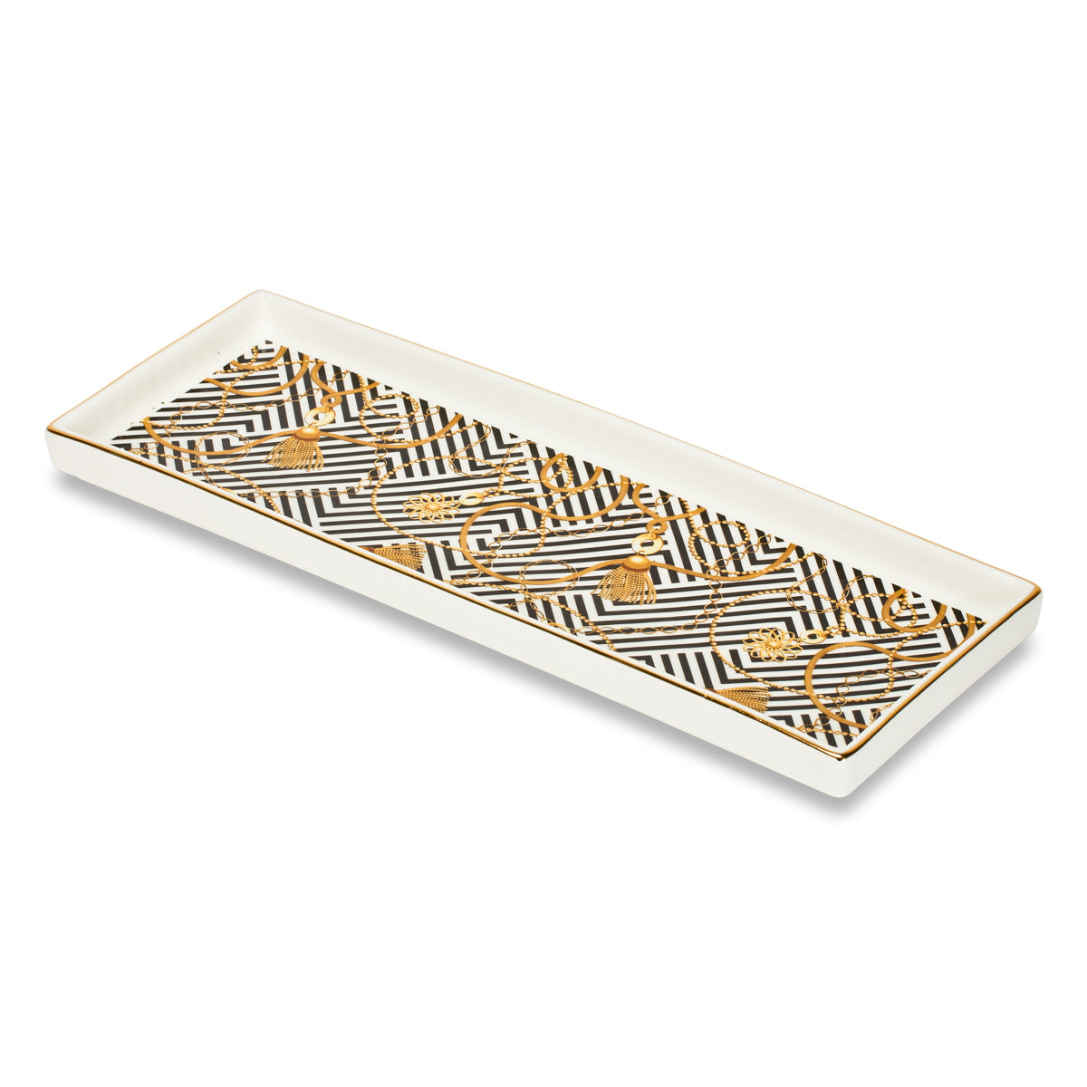 Vassoio Nero Oro