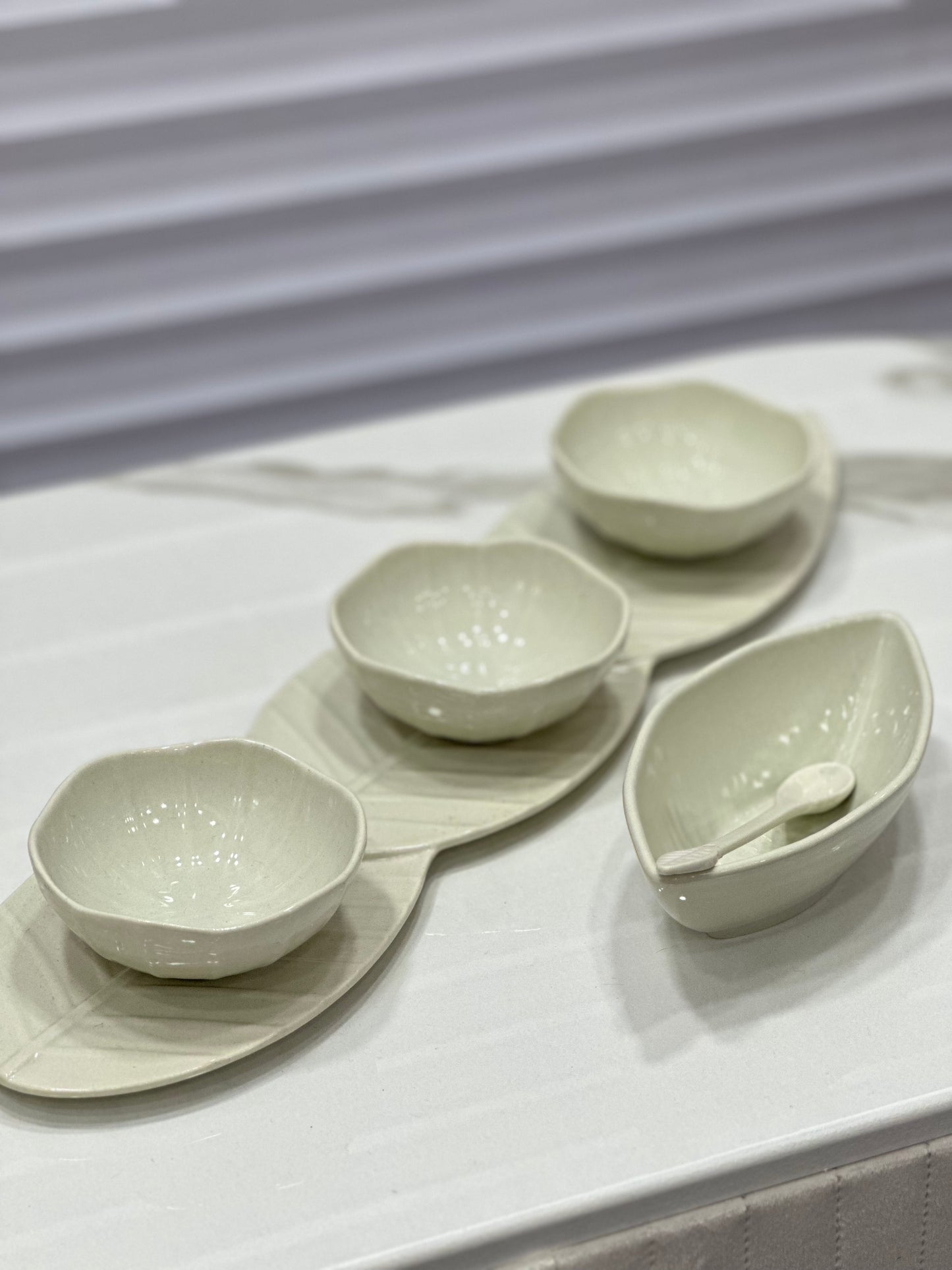 Ciotola foglia aperitivo