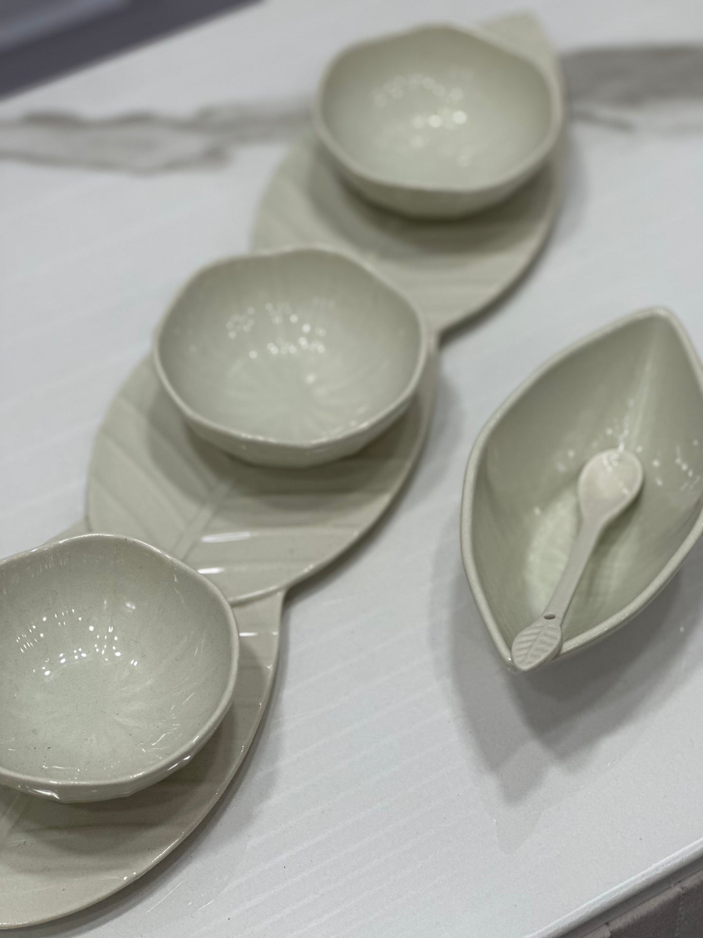 Ciotola foglia aperitivo