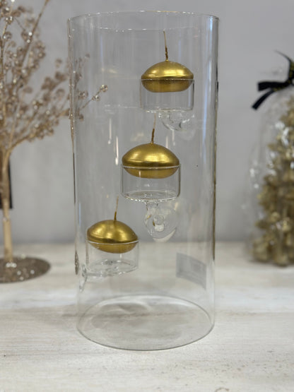 Portacandele cilindro trasparente | MAXI