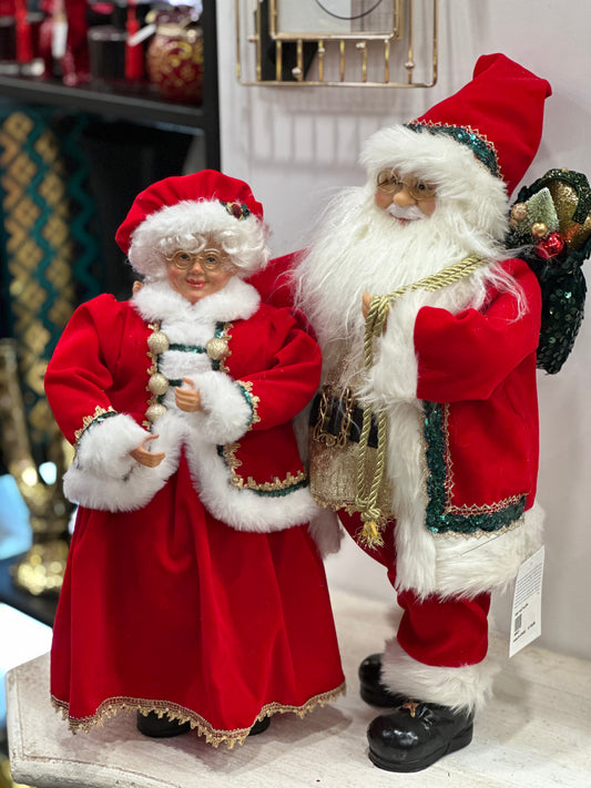 Statuette Babbo e Mamma Natale