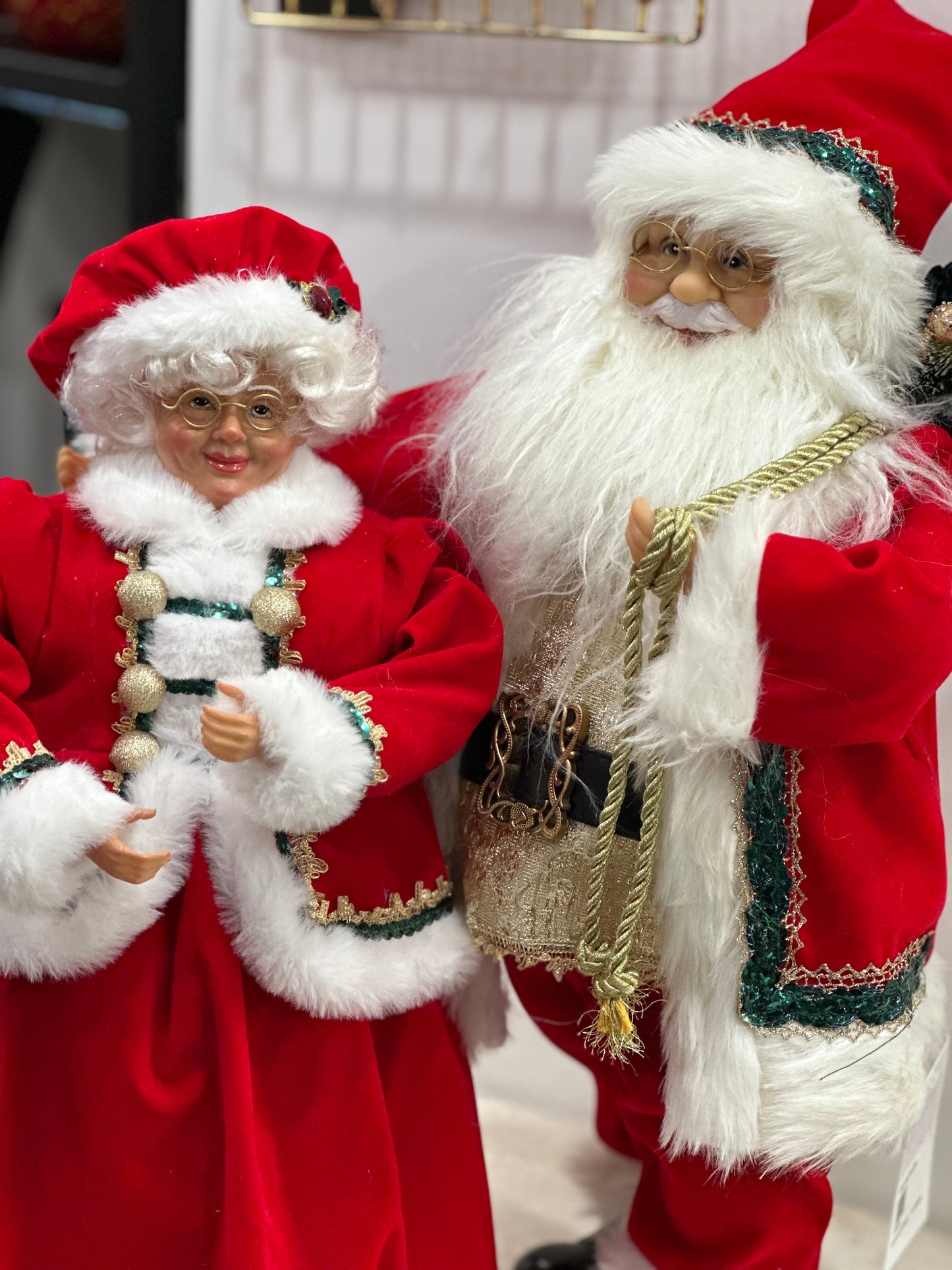 Statuette Babbo e Mamma Natale