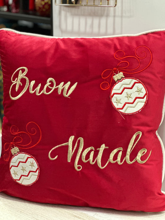 Cuscino Buon Natale | Rosso