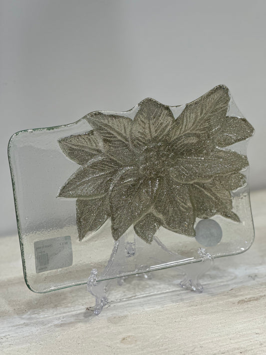 Vassoio Stella di Natale argento | SMALL