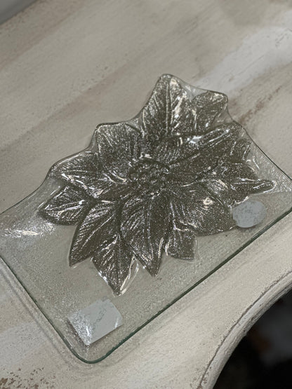 Vassoio Stella di Natale argento | SMALL