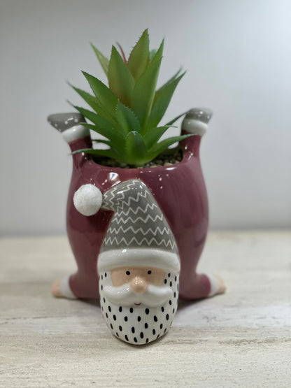 Piantina Natalizia Babbo Natale capriola