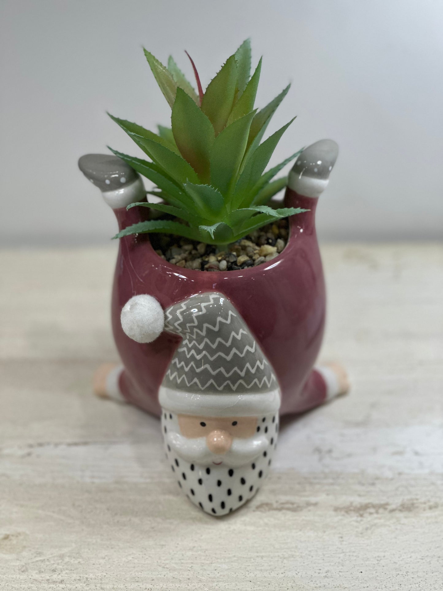 Piantina Natalizia Babbo Natale capriola