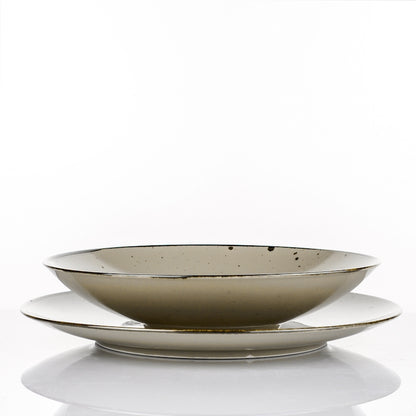 Piatto Fondo Cottage Tortora | 22CM