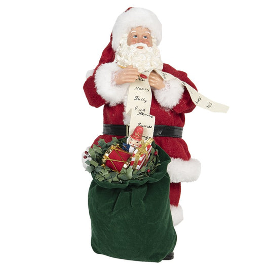 Statuetta Babbo Natale Lista