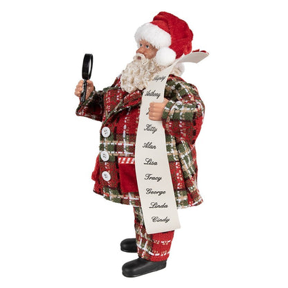 Statuetta Babbo Natale Lente d'Ingrandimento