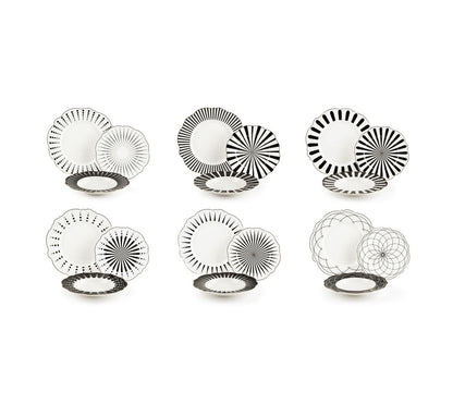 Piatti Filo Oro - Geometrie | 18 PZ.
