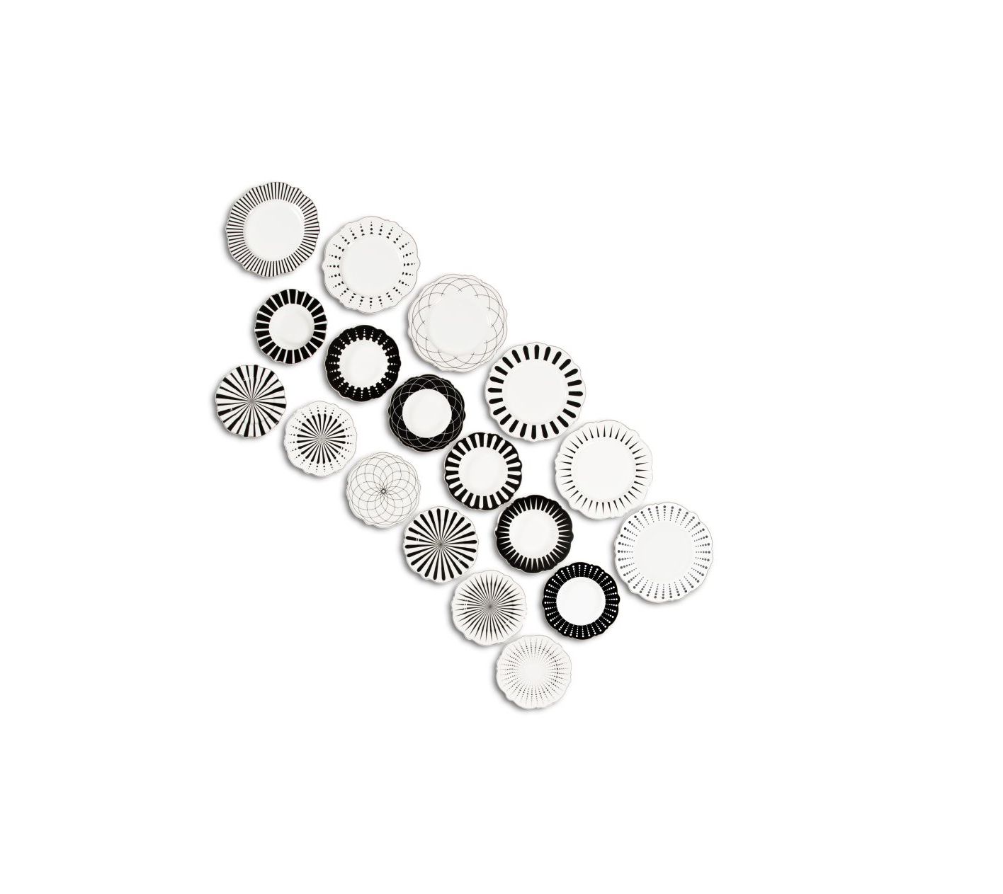 Piatti Filo Oro - Geometrie | 18 PZ.