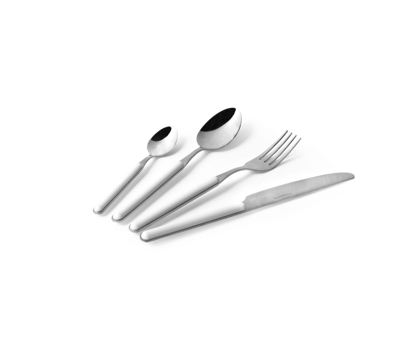 Posate Manico Bianco | 24 PEZZI